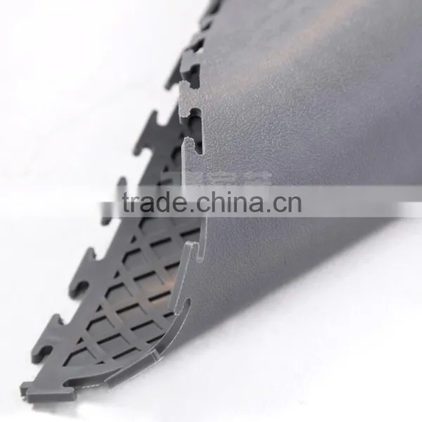 Factory Shop Junyi Easy Lock Plastic PVC Vinyl Interlocking Flooring Tiles photo-2
