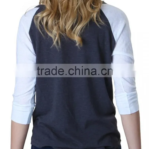 Wholesale Hot Style Womens Raglan Long Sleeve Shirt photo-3