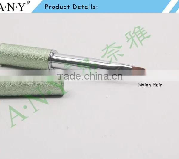 ANY 2016 New Design Acrylic Handle With Diamond Inside Oval Imported Nylon Hair Nail Art Gel Brush Pure Color Hot Sale photo-5