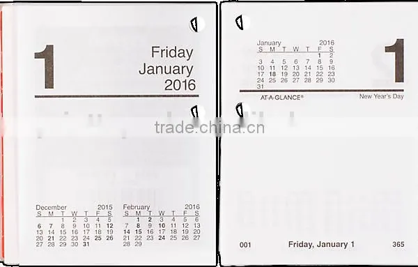 High Quality Luxious Gift Desktop Calender Welcome OEM Table Calender photo-5