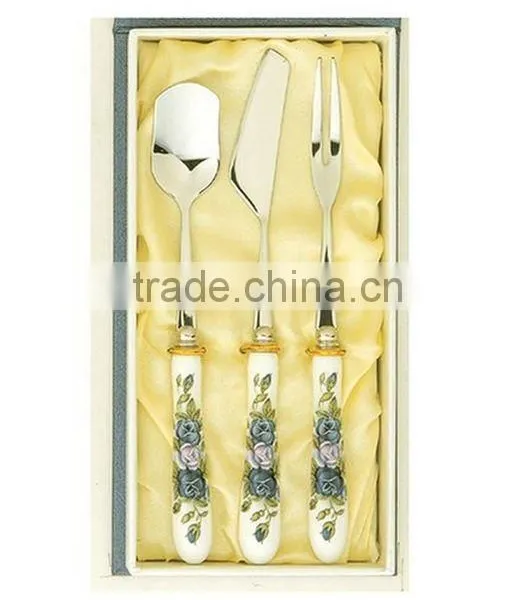2015 Wholesale Metal Fork Spoonset With Gift Box Ceramic/kinds of Spoon and Fork Metal/disposable Plastic Spoon and Fork