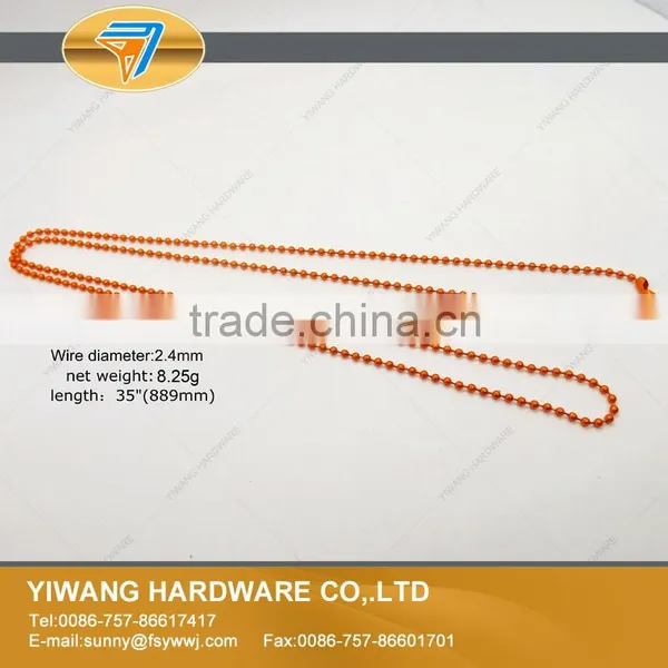 Fashion Iron Dog Tag Chains With Metal Connector