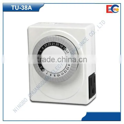 USA Standard Plug 24 Hour Mechanical Timer Switch