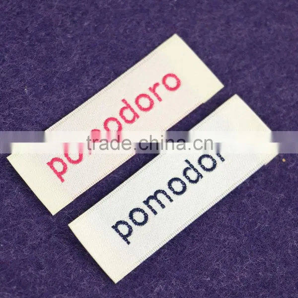 Customized High Quality Woven Clothing Labels Iron On Garment Labels photo-4