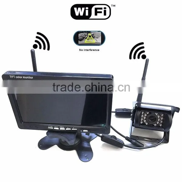 7" Truck Wireless Rear View Camera System IR Night Vision Waterproof Digital Wifi Transceiver Wireless Car Rearview Camera Truck photo-3