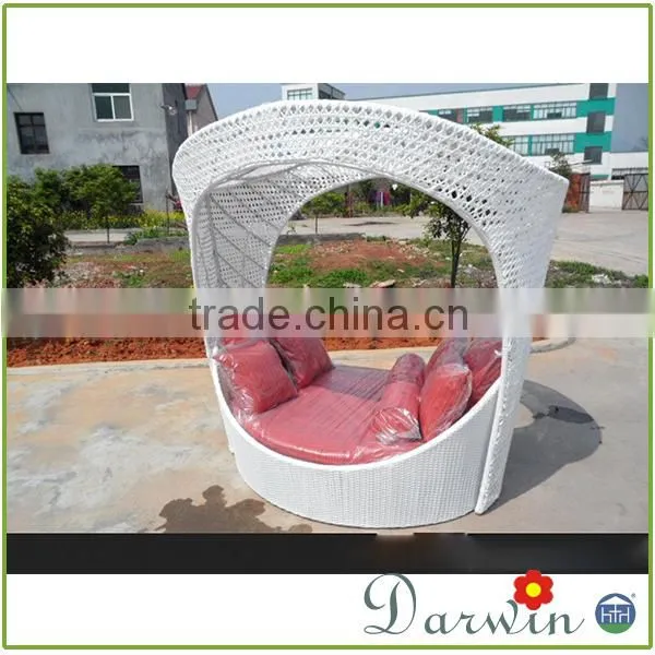 Waterproof PE Wicker Rattan Cheap Outdoor Patio Daybed photo-2