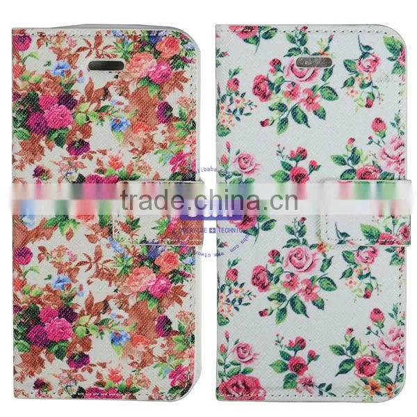 C&T Flower Flip Folio Wallet Magnetic Closure PU Leather Cover for Iphone SE photo-2