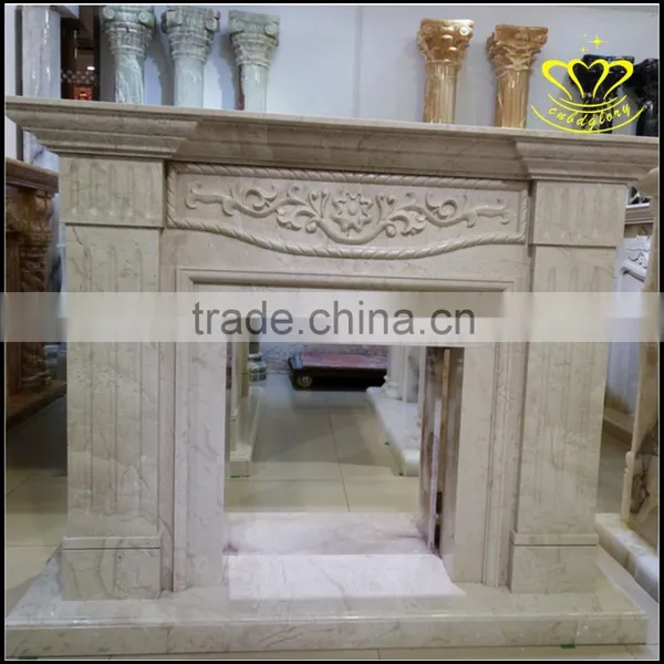 Marble Fireplace Boutique European Door Cover Luxury Mantel Interior Decoration photo-6