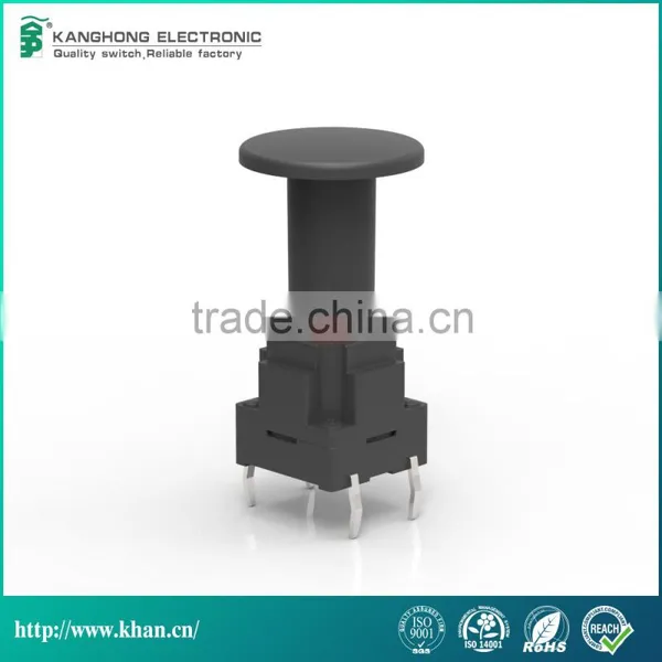 10x10mm Thd Waterproof Tact Switch , RoHS Waterproof Electronic Switch , 12v Waterproof Tactile Switch With Cap photo-3