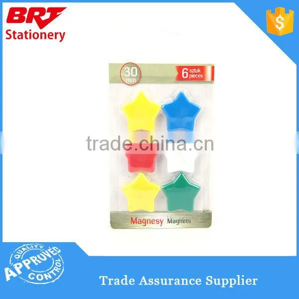 Customized Assorted Colors Star Shaped Magnet