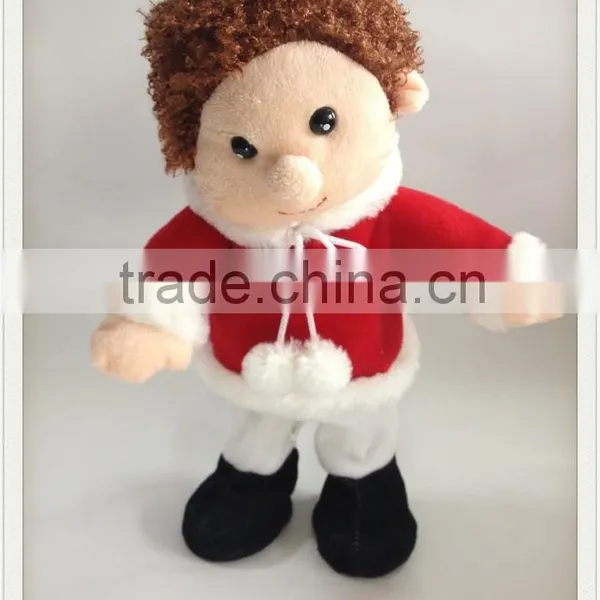 Christmas Gift Singing and Dancing Plush Boy and Girl Doll photo-2