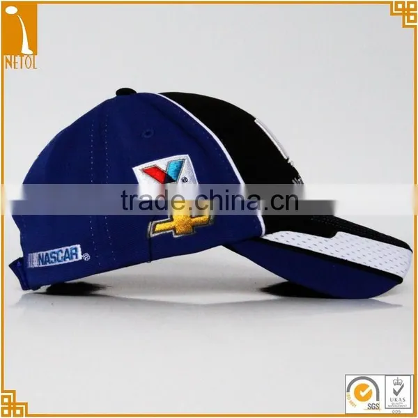 Good Quality Printed Tape 3D Embroidered Car Racing Baseball Caps photo-3