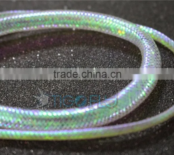 Mylar Holographic Tinsel Flat Braid Fly Tying Tinsel Chenille Crystal Flash Line Fly Tying Material