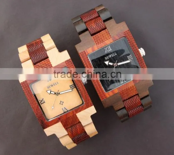 Mixed Color Wristwatch Wooden Water Resistant Wooden WristWatch Women Men Wristwatch Wooden photo-5