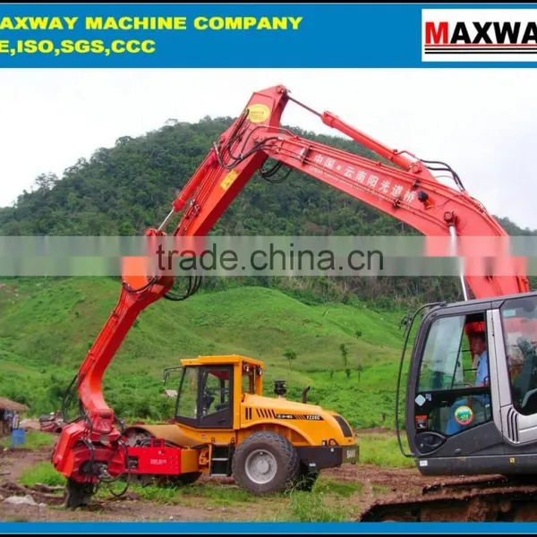 China Cheap ~ Hydraulic Vibratory Small Pile Hammer for Excavator , Model: DZJ250 photo-3