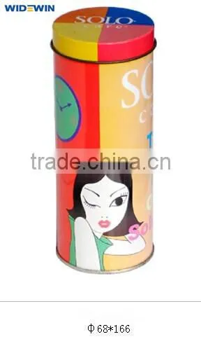 CMYK Offset Metal Long Round Tin Box photo-2