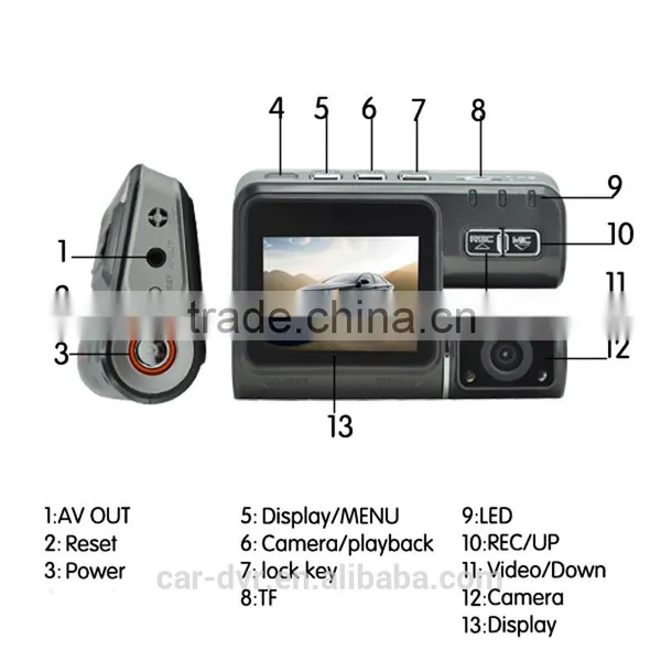 2.0 Inch Dual Lens HD Dash Cam I1000,car Camera, Car Black Box photo-4