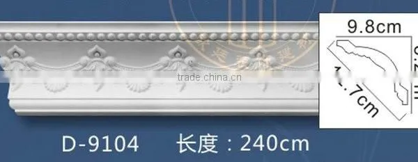 European and American Style Wall Decoration Decorative PU Crown Moulding for Ceiling and Wall photo-3