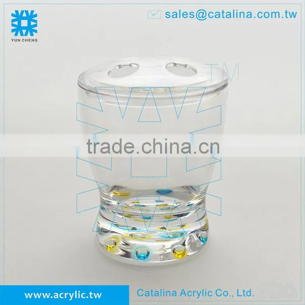 3D Bubble Pattern Tumbler, Mug Cups Acrylic Bathroom Accessories photo-2