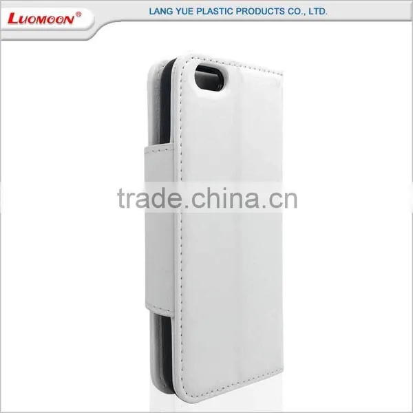 Hit Color Wallet Style Genuine Leather Phone Case for Iphone 7 6 5 4 s c se Plus photo-4