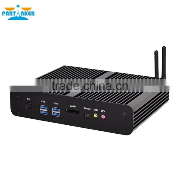 Partaker Fanless B2 Battery Powerful Business Mini PC With 4th 5th Gen Intel Core I7 4500u 5500u 4650u Processor photo-2