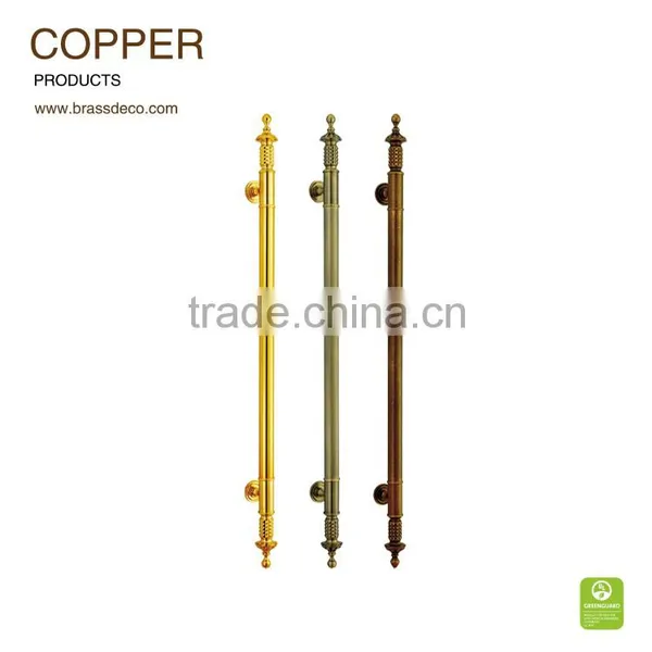 Hotel Entrance Door HK807 Copper Door Luxurious Handle