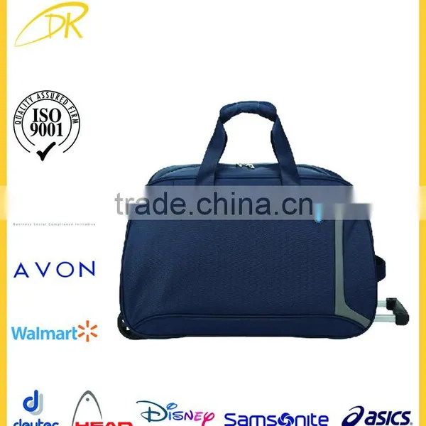 China Factory Wholesale Nylon Best Travel Bags With Trolley Sleeve