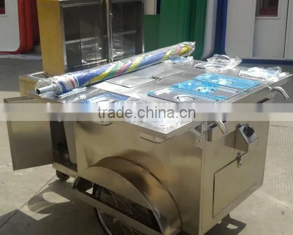 Well Structured Bicycle Bike Hotdog Food Cart, Mobile Food Trailer With Wind Umbrella photo-6