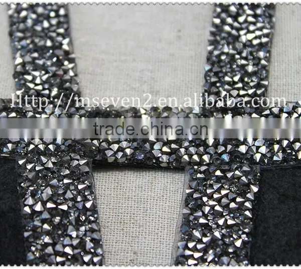 New Fashion Design Big Hot Fix Rhinestone Collar, Women Beaded Collar photo-4