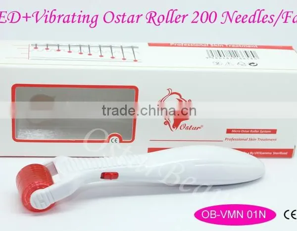 Good Quality Led Therapy Derma Roller/vibrating Derma Skin Roller OB-VMN 01 photo-3
