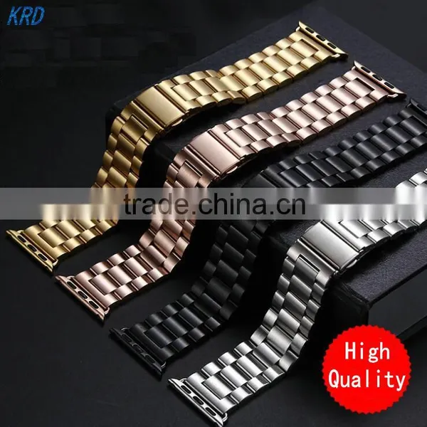 Stainless Steel Watch Band For Iwatch Apple Watch Band Strap Link Bracelet Accessories 38mm 42mm With Adapter