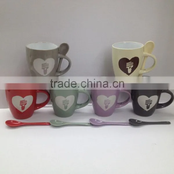 Fine Best Quality Good Quality Ceramic Mugs Cups ,glazed Color Hot Selling,custom Logo Designs,many Designs With Color Box photo-4