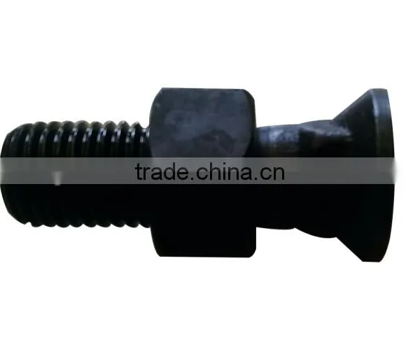M19 Boron Steel Fixed Bolts / Screws and Nuts, Bolt on Loader Bucket photo-2