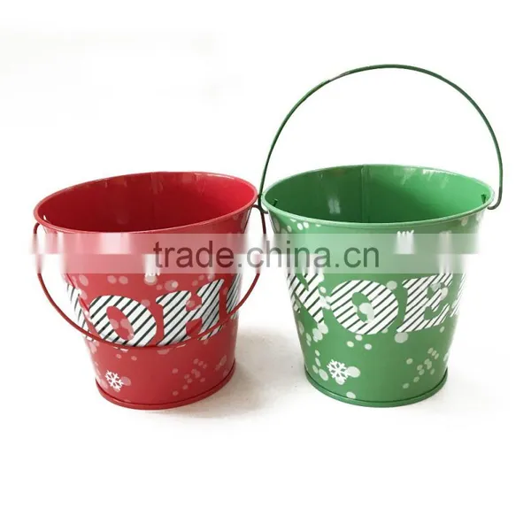 Printed Painting High Quality Metal Tin Pail With Handle photo-6