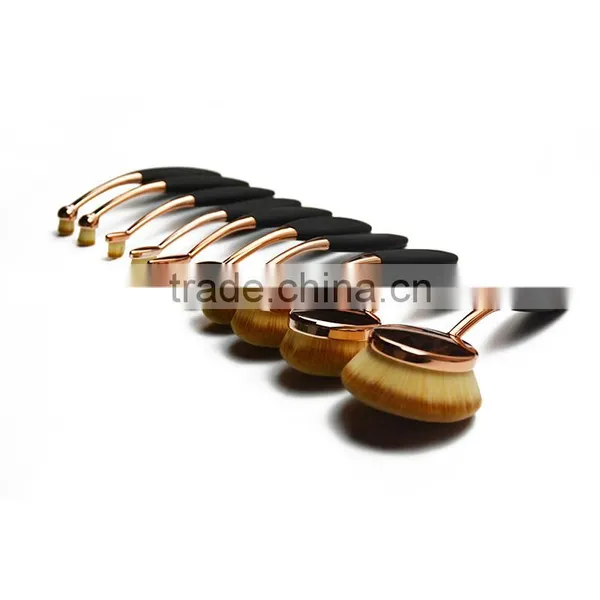 10 Pcs Oval Multi-purpose Makeup Brush photo-2