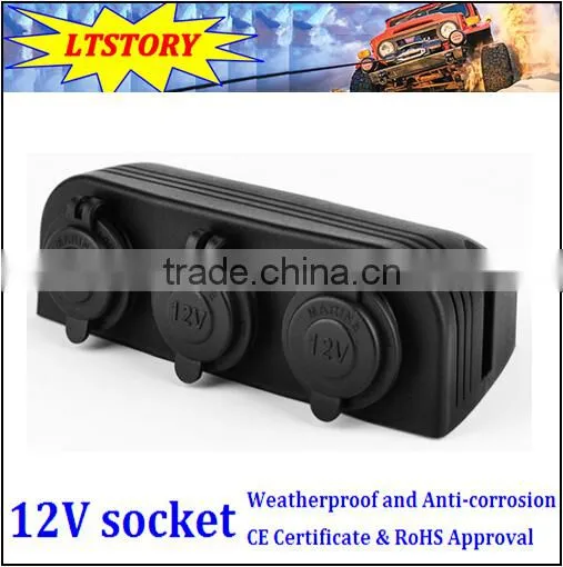 12V Black Color Waterproof Power Socket photo-5