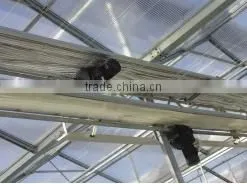 Greenhouse With Shading System Controlled By Electric Motor