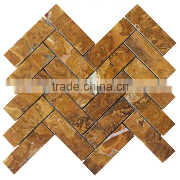 EXPORT QUALITY New Selling Attractive Style BROWN GOLDEN ONYX MOSAIC TILES COLLECTIONS photo-6
