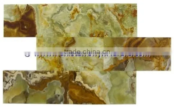 BEAUTIFULL CUSTOM MADE MULTI GREEN ONYX MOSAIC TILES COLLECTIONS photo-3