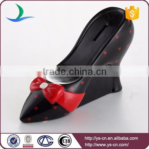 High Heel Shaped Ceramic Coin Box photo-2