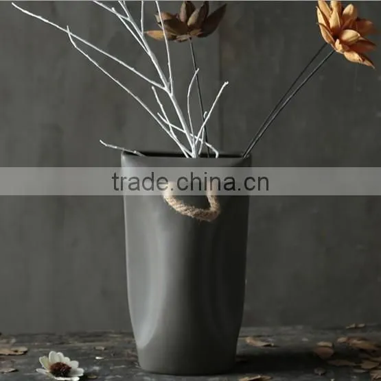 Ceremic Modern Design Bag Shape Flower Vase photo-5