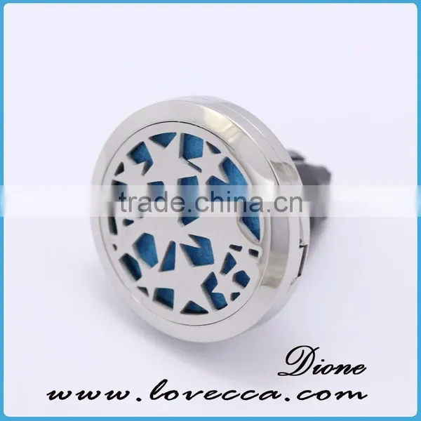 Stainless Steel Aromatherapy Diffuser Locket for Car, Car Vent Clip Diffuser, Car Freshener Clip photo-2
