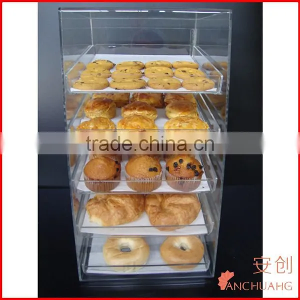Acrylic Pastry Bakery Donuts Cupcake Display Case With Trays photo-2