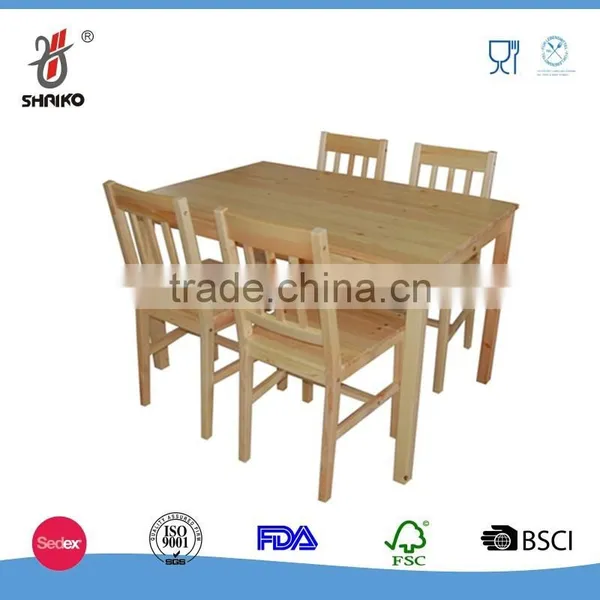 5-Piece Dining Set ,Solid Wood Table With 4 Side Chairs photo-4