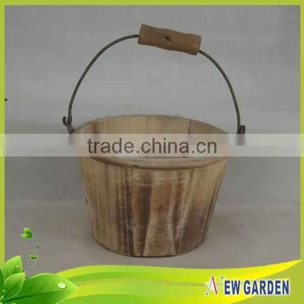 China Different Types Wooden Garden Flower Pot By Handicraft photo-5