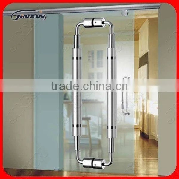 Stainless Steel Glass Door Pull Handle Art Deco Style Doors photo-2