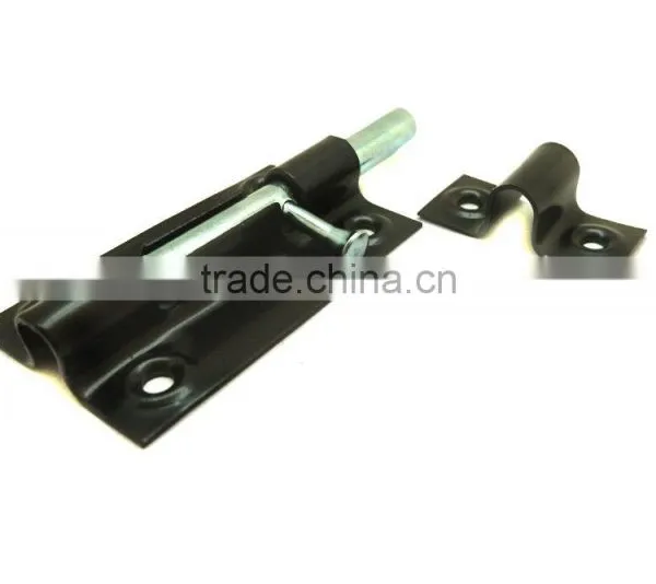 Window Barrel Bolt Lock, Popular Iron Barrel Bolt, 3" Black Coated Door Bolt photo-6