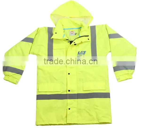 High Visibility Blue Safety Security Reflective Strip Jacket photo-5