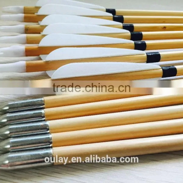 Cedar Plastic Nocks Archery Wood Bow And Arrows photo-2