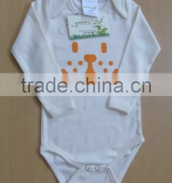 Organic Cotton Plain With Printed Baby Body Suits and Soft With Long Sleeve Baby t Shirts With Organic Latest Design Baby Pants photo-4